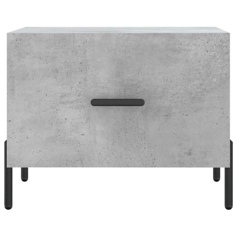Salontafels 50X50X40 Cm Bewerkt Hout 2 Betongrijs