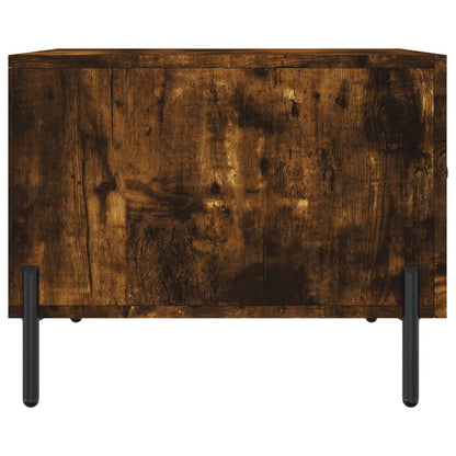 Salontafel 50X50X40 Cm Bewerkt Hout Kleurig 1 Gerookt eiken