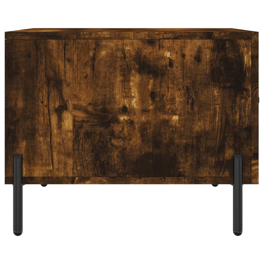 Salontafels 50X50X40 Cm Bewerkt Hout Kleurig 2 Gerookt eiken