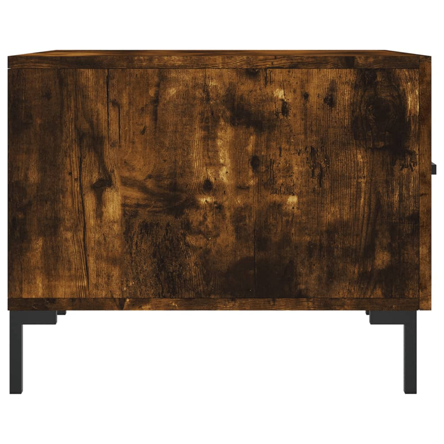 Salontafels 50X50X40 Cm Bewerkt Hout Kleurig 2 Gerookt eiken