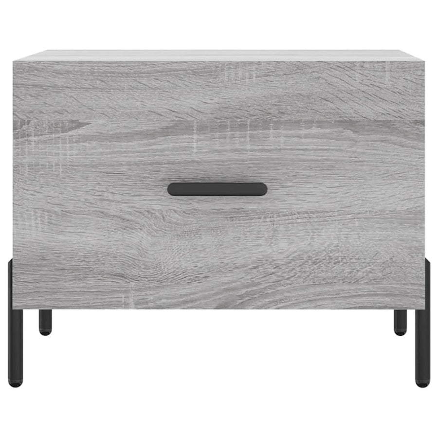 Salontafel 50X50X40 Cm Bewerkt Hout Eiken 1 Grijs sonoma