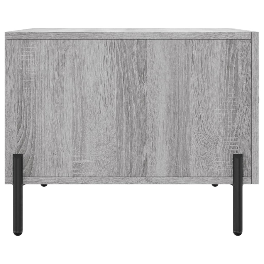 Salontafel 50X50X40 Cm Bewerkt Hout Eiken 1 Grijs sonoma