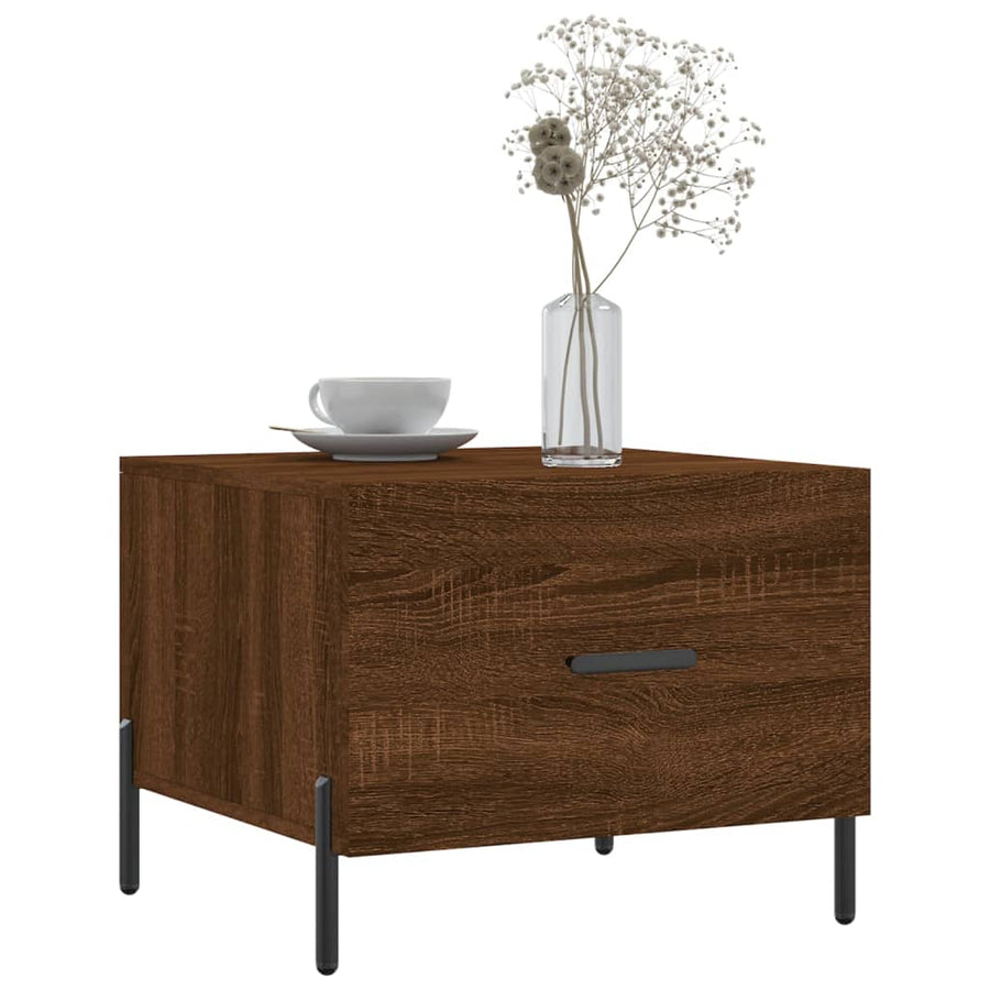 Salontafel 50X50X40 Cm Bewerkt Hout Bruin Eikenkleur 1 Bruineiken