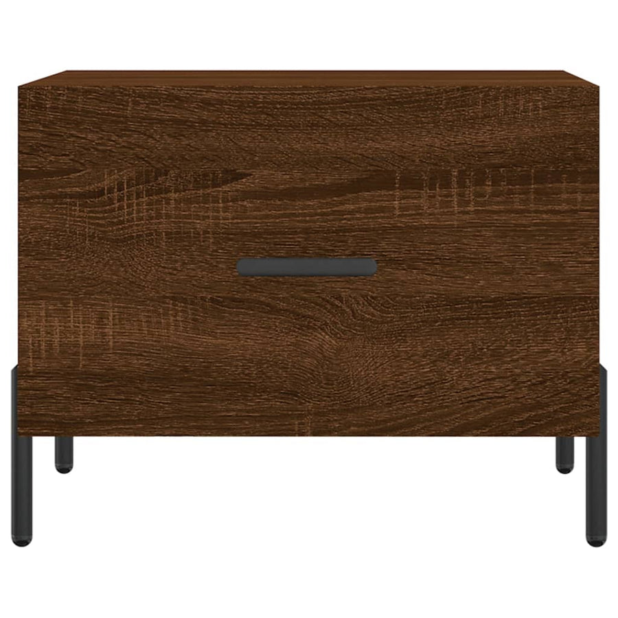 Salontafel 50X50X40 Cm Bewerkt Hout Bruin Eikenkleur 1 Bruineiken