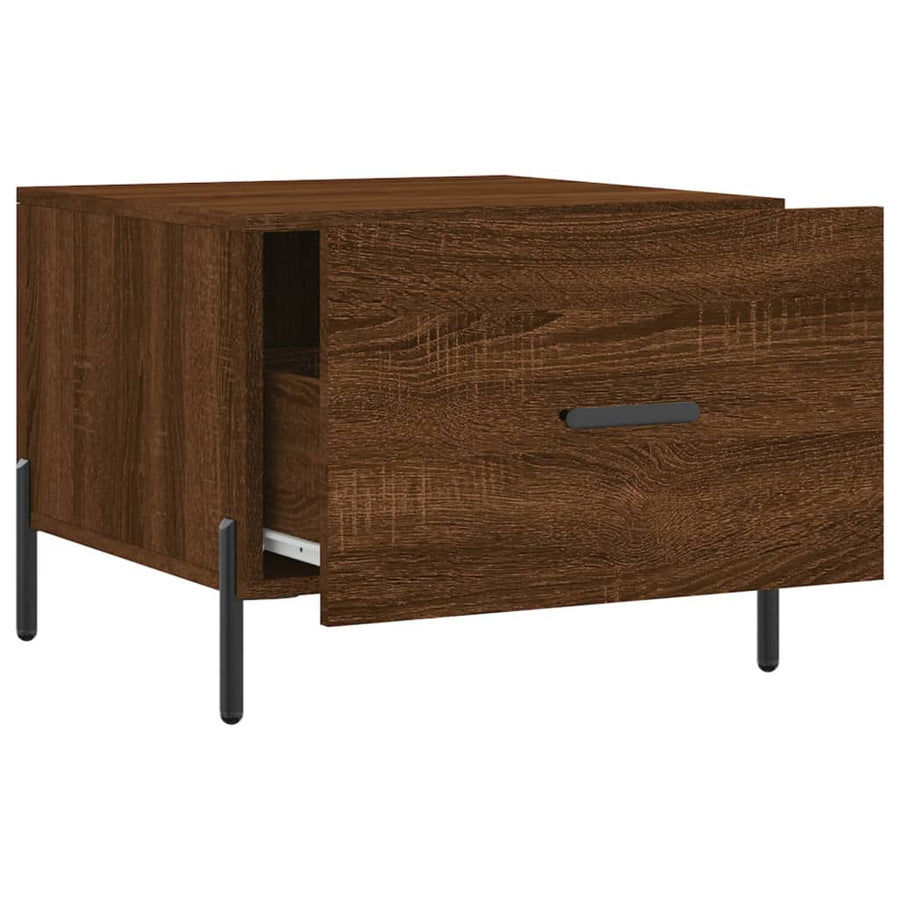 Salontafel 50X50X40 Cm Bewerkt Hout Bruin Eikenkleur 1 Bruineiken