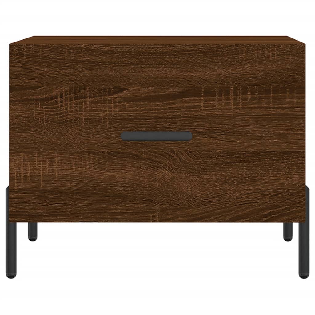 Salontafels 50X50X40 Cm Bewerkt Hout 2 bruin eikenkleur
