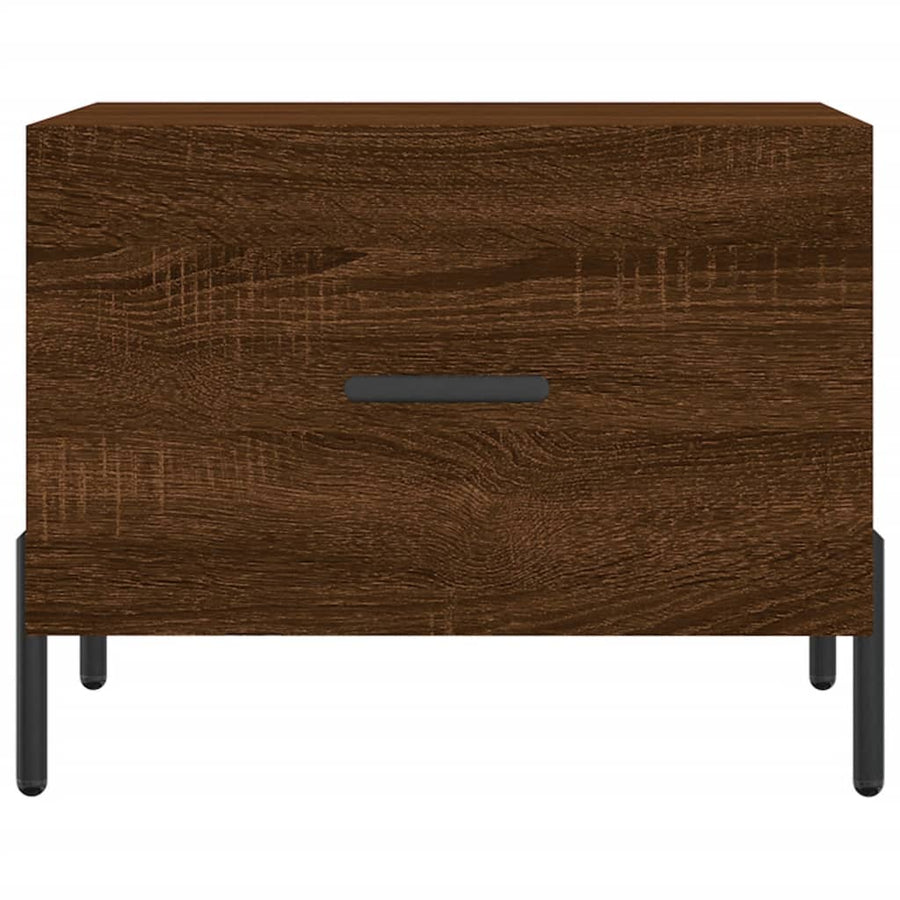 Salontafels 50X50X40 Cm Bewerkt Hout 2 bruin eikenkleur