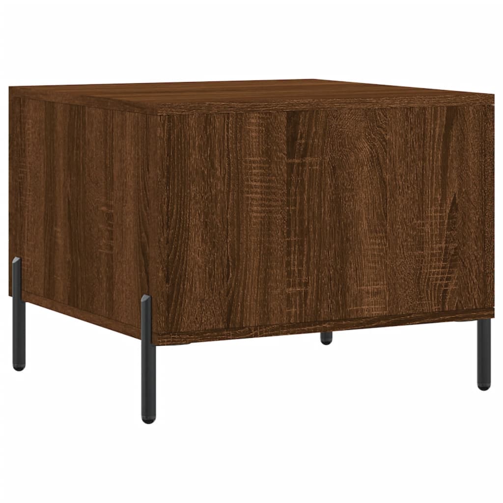 Salontafels 50X50X40 Cm Bewerkt Hout 2 bruin eikenkleur