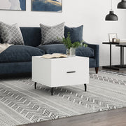 Salontafel 50x50x40 cm wit bewerkt hout