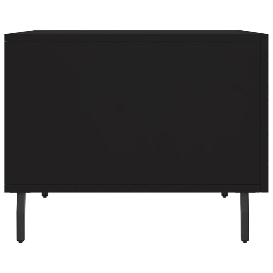 Salontafel 50X50X40 Cm Bewerkt Hout 1 Zwart