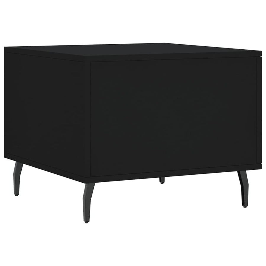 Salontafel 50X50X40 Cm Bewerkt Hout 1 Zwart