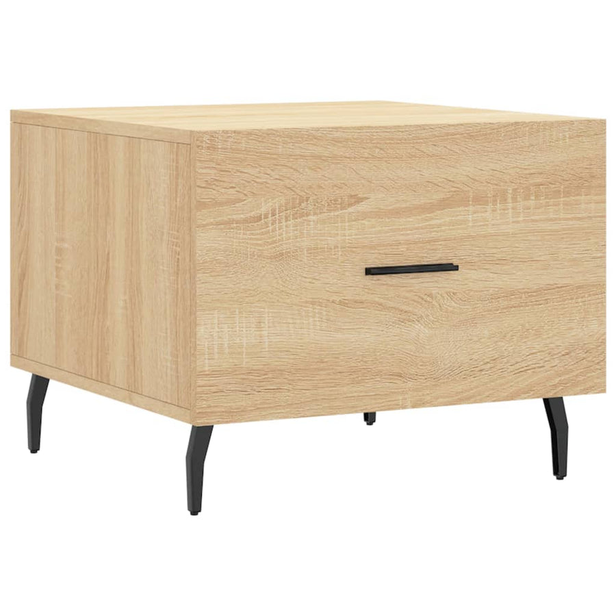 Salontafel 50X50X35 Cm Bewerkt Hout Kleurig 1 Sonoma eiken
