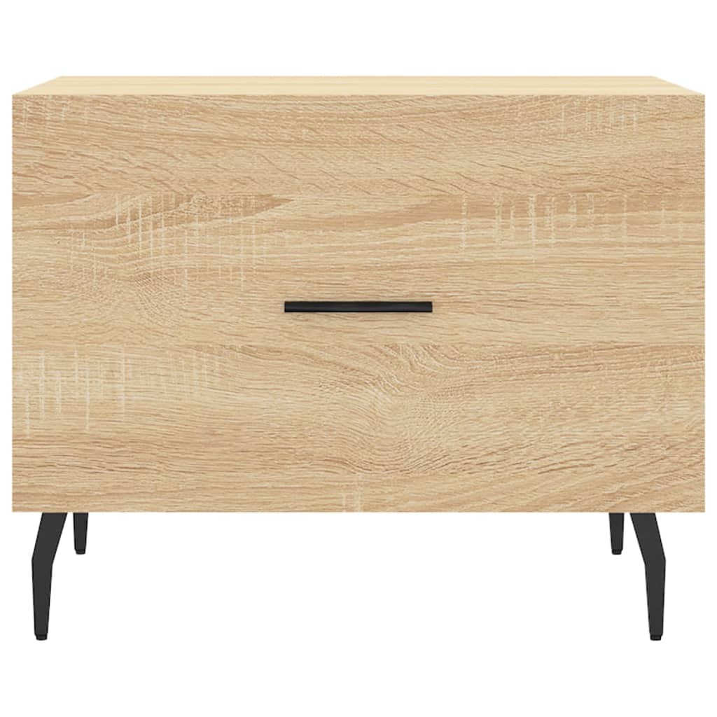 Salontafel 50X50X35 Cm Bewerkt Hout Kleurig 1 Sonoma eiken