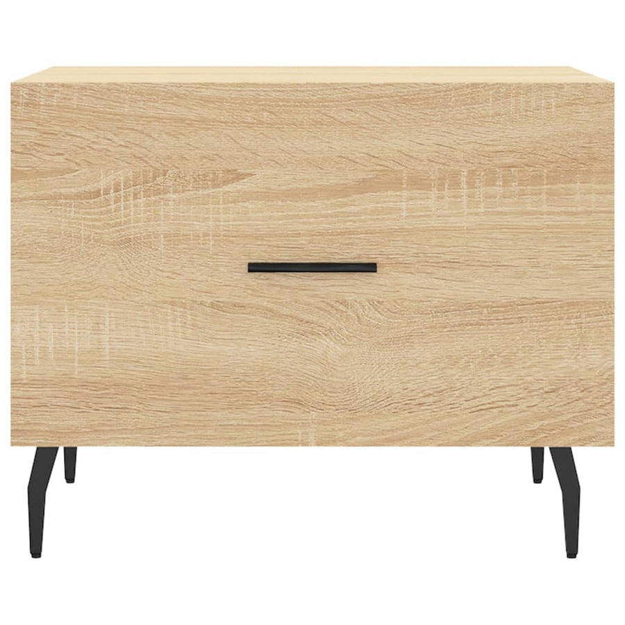 Salontafel 50X50X35 Cm Bewerkt Hout Kleurig 1 Sonoma eiken