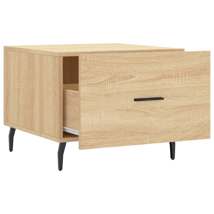 Salontafel 50X50X35 Cm Bewerkt Hout Kleurig 1 Sonoma eiken