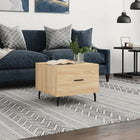 Salontafel 50x50x35 cm bewerkt hout sonoma eiken