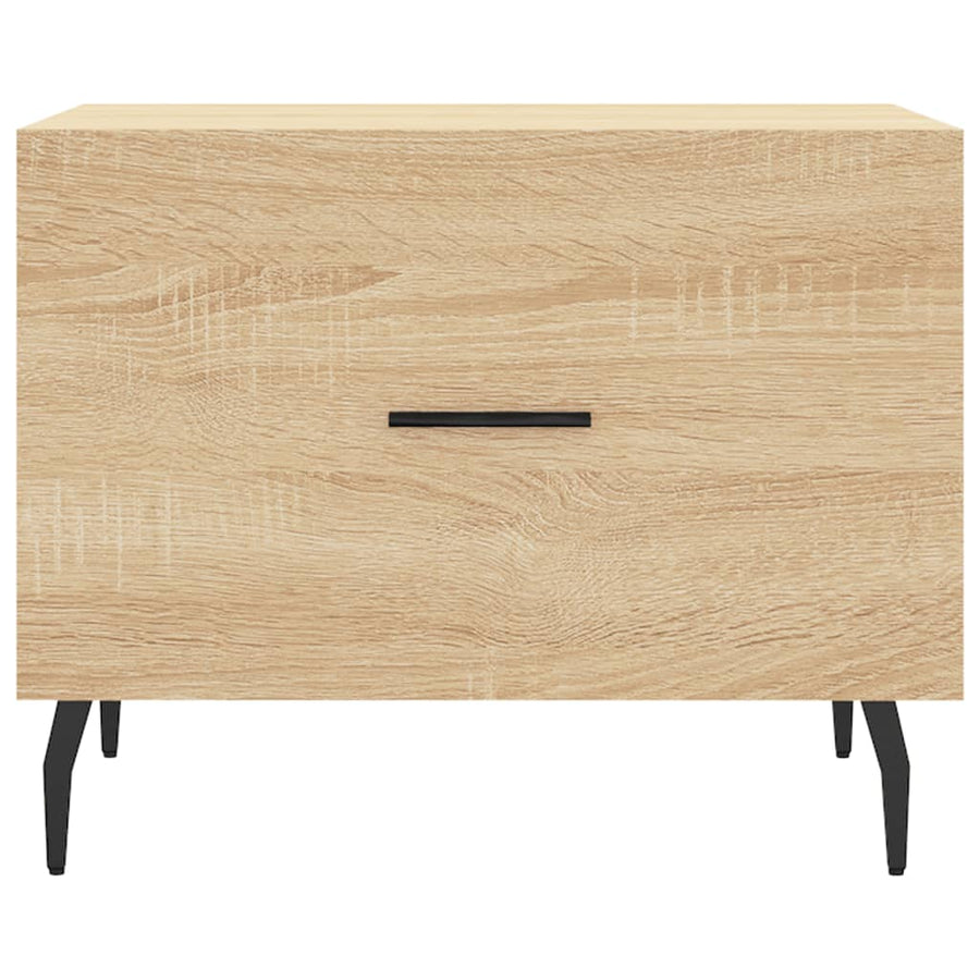 Salontafels 50X50X40 Cm Bewerkt Hout Kleurig 2 Sonoma eiken