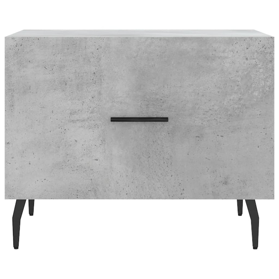 Salontafel 50X50X40 Cm Bewerkt Hout 1 Betongrijs