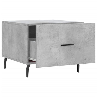 Salontafel 50X50X40 Cm Bewerkt Hout 1 Betongrijs