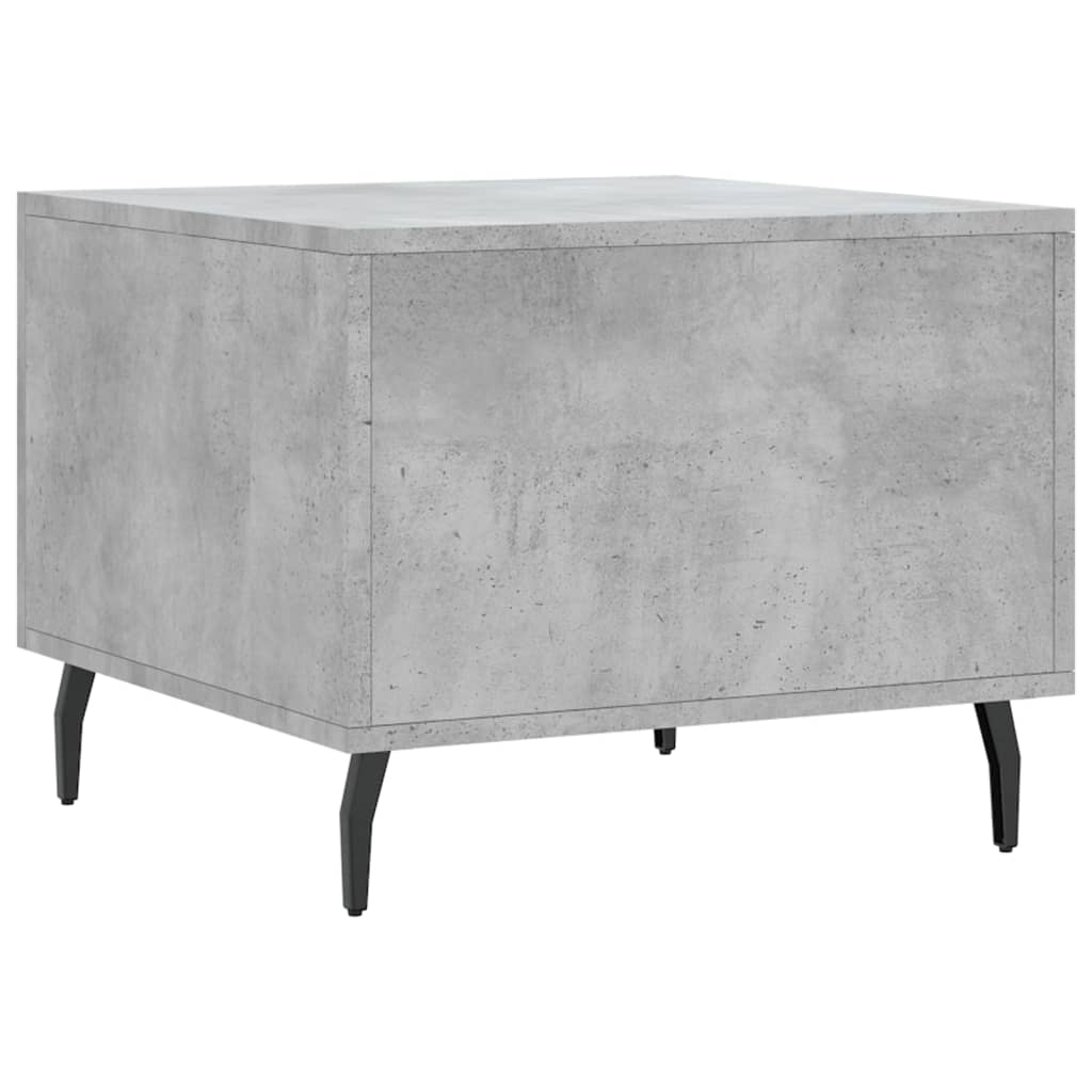 Salontafels 50X50X40 Cm Bewerkt Hout 2 Betongrijs
