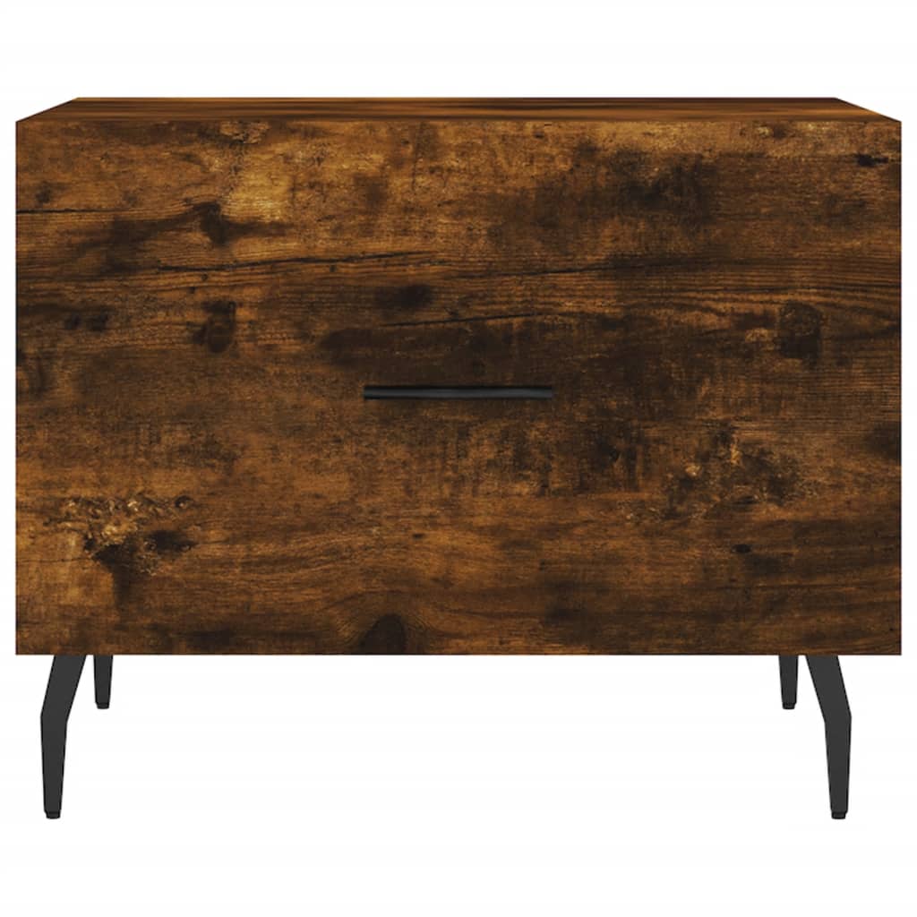 Salontafels 50X50X40 Cm Bewerkt Hout Kleurig 2 Gerookt eiken