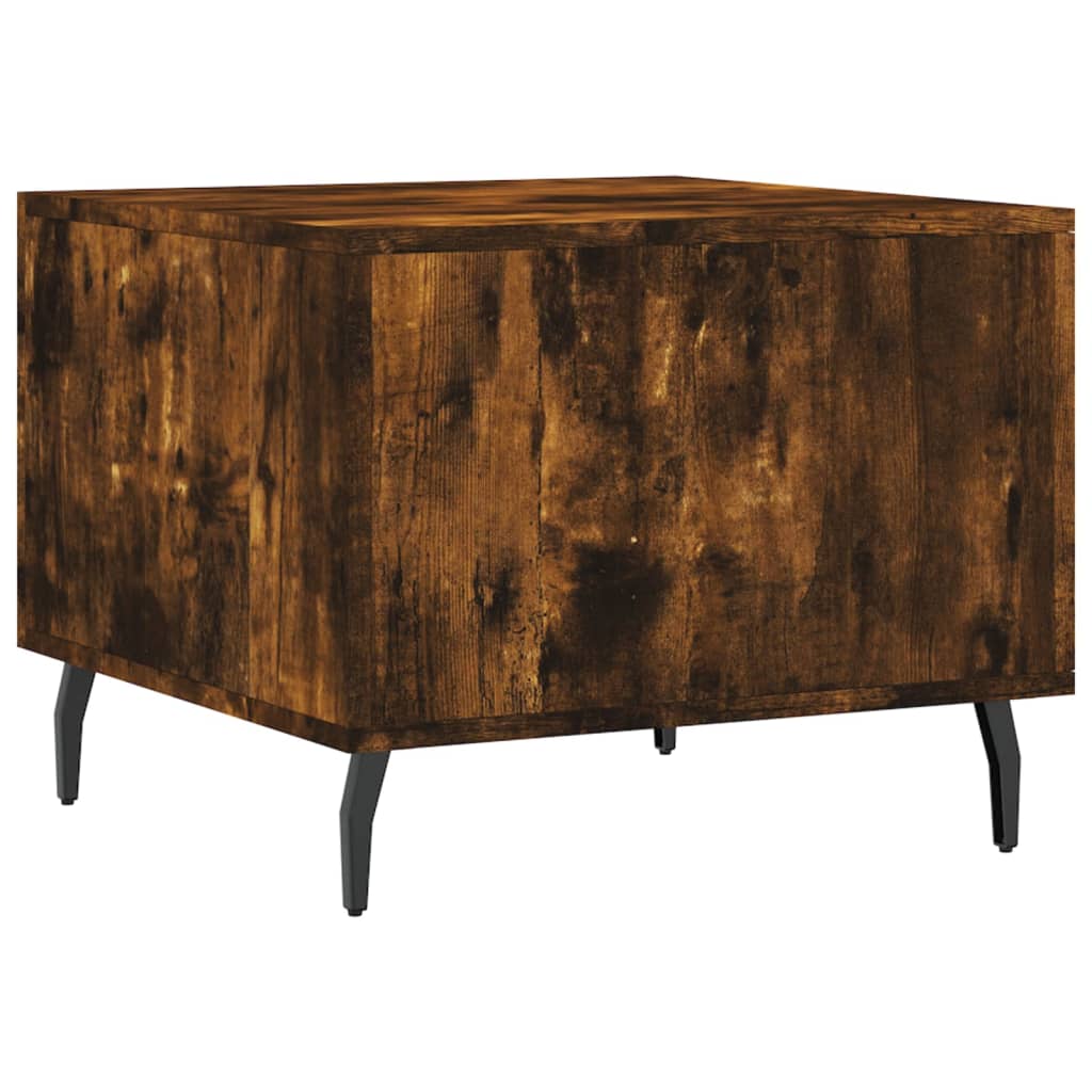 Salontafels 50X50X40 Cm Bewerkt Hout Kleurig 2 Gerookt eiken