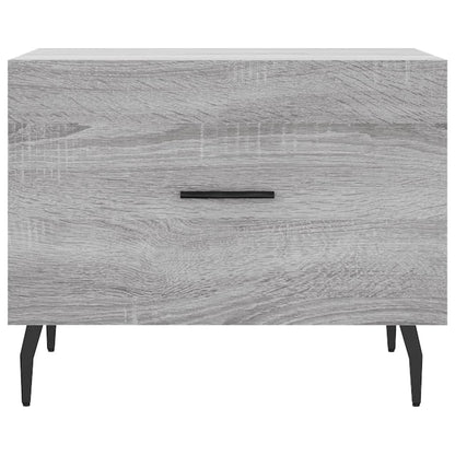 Salontafel 50X50X40 Cm Bewerkt Hout Eiken 1 Grijs sonoma