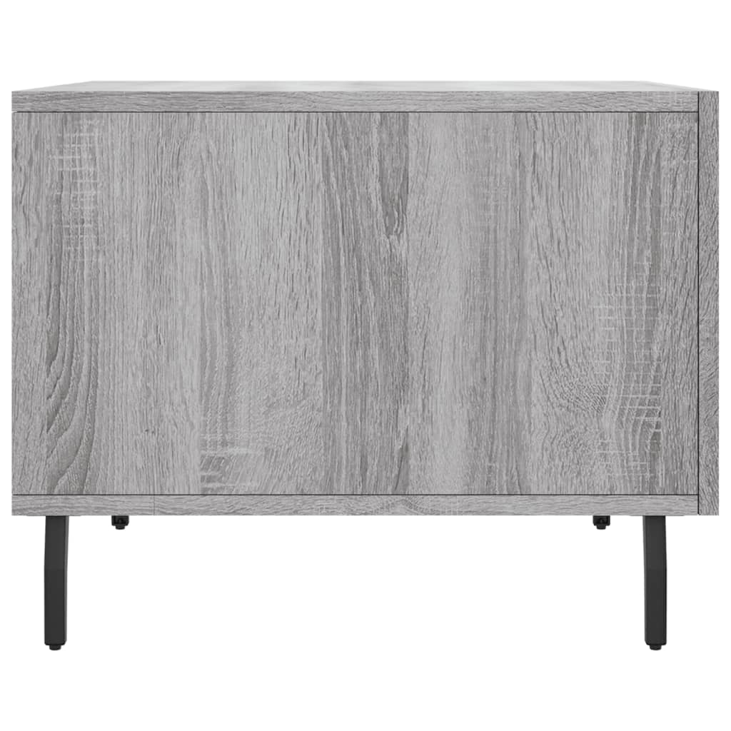 Salontafel 50X50X40 Cm Bewerkt Hout Eiken 1 Grijs sonoma