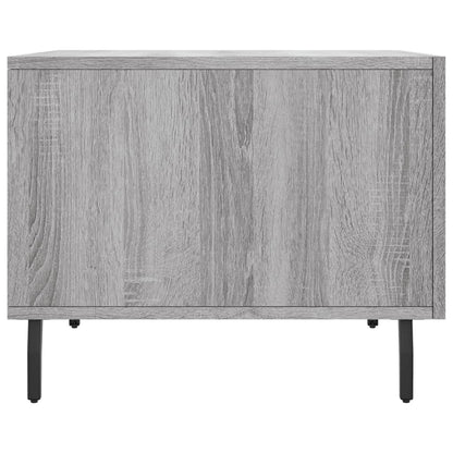Salontafel 50X50X40 Cm Bewerkt Hout Eiken 1 Grijs sonoma