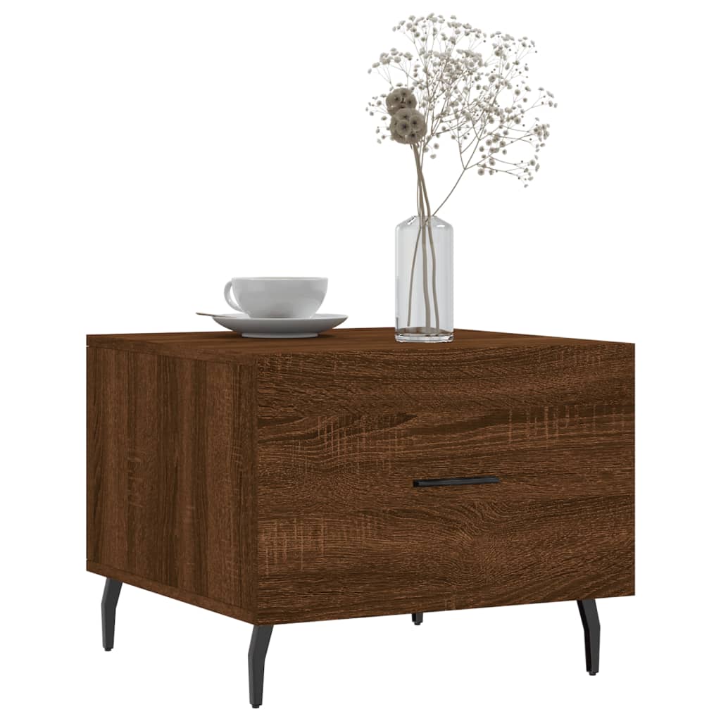 Salontafel 50X50X40 Cm Bewerkt Hout Bruin Eikenkleur 1 Bruineiken