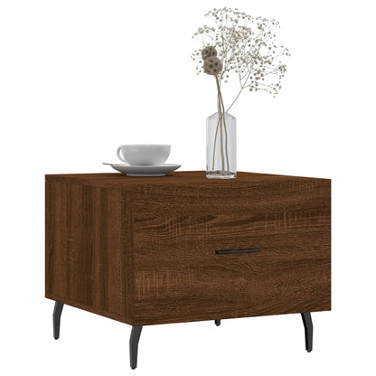 Salontafel 50X50X40 Cm Bewerkt Hout Bruin Eikenkleur 1 Bruineiken