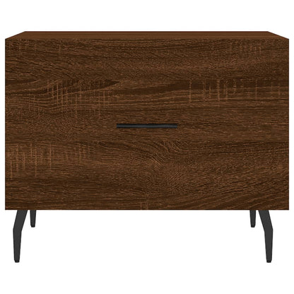 Salontafel 50X50X40 Cm Bewerkt Hout Bruin Eikenkleur 1 Bruineiken