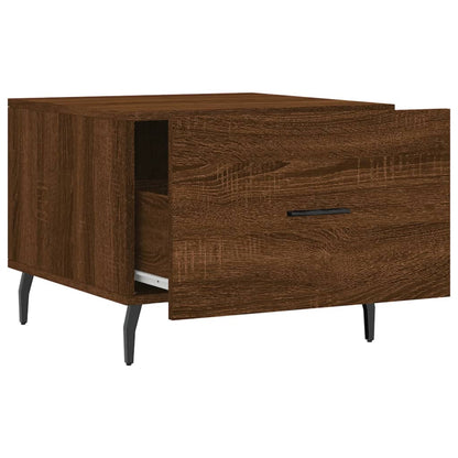 Salontafel 50X50X40 Cm Bewerkt Hout Bruin Eikenkleur 1 Bruineiken