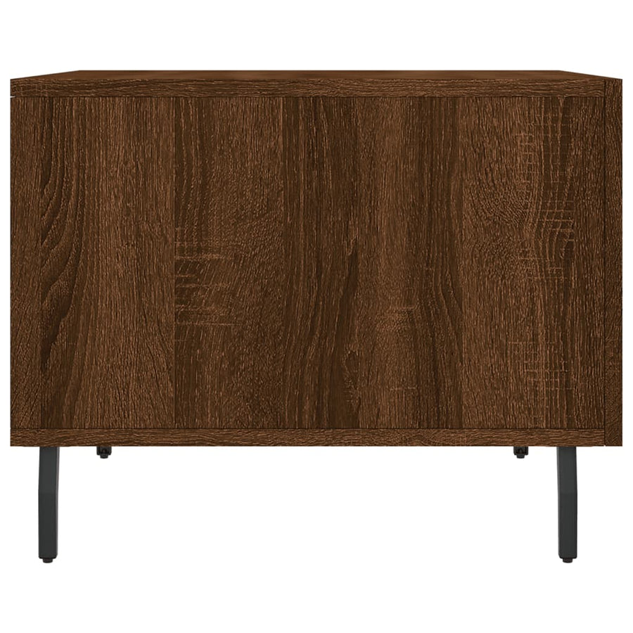 Salontafels 50X50X40 Cm Bewerkt Hout 2 bruin eikenkleur