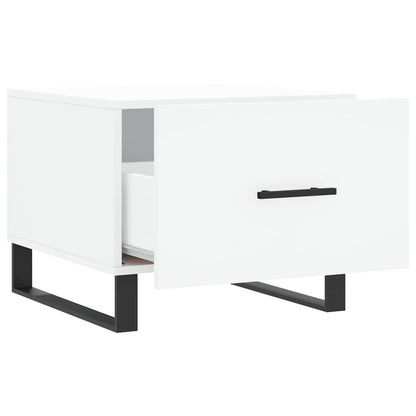 Salontafels 50X50X40 Cm Bewerkt Hout 2 Wit