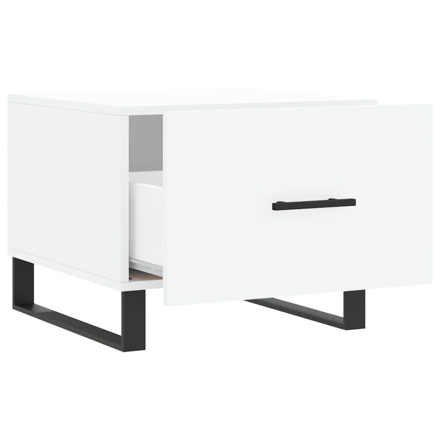Salontafels 50X50X40 Cm Bewerkt Hout 2 Wit