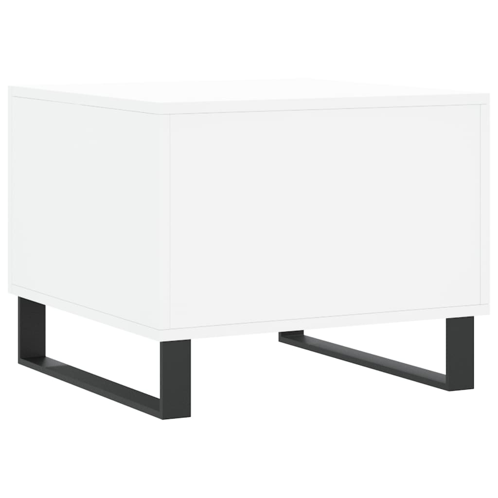 Salontafels 50X50X40 Cm Bewerkt Hout 2 Wit