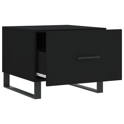 Salontafels 50X50X40 Cm Bewerkt Hout 2 Zwart