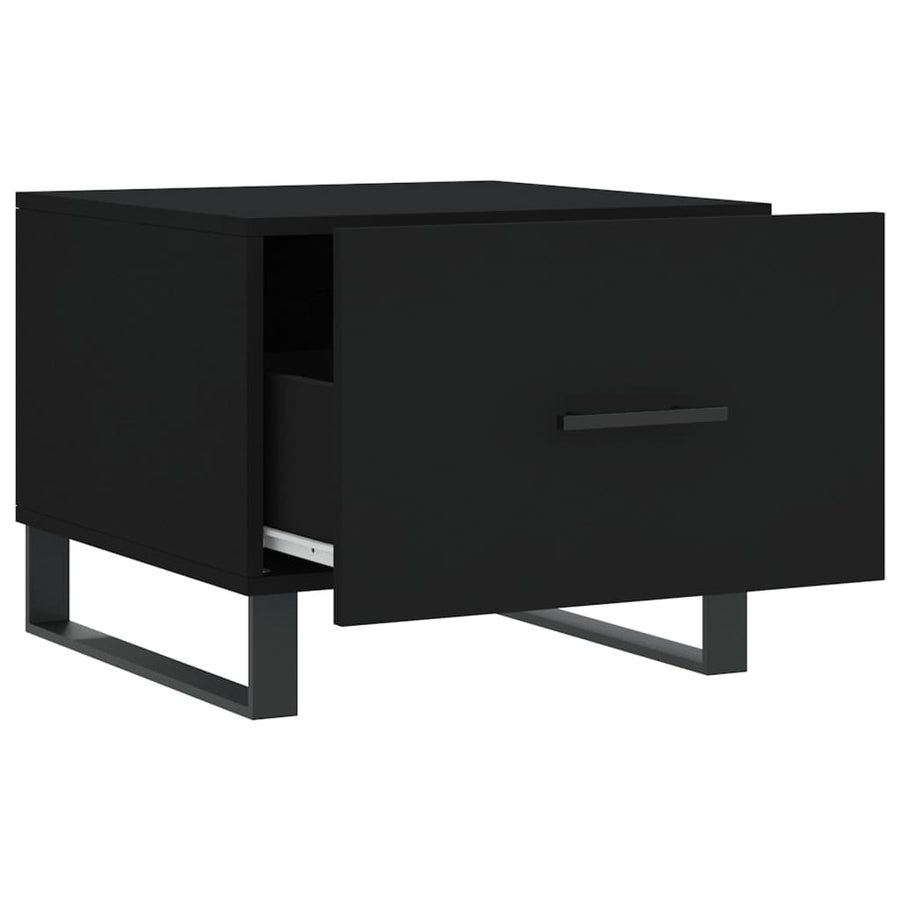 Salontafels 50X50X40 Cm Bewerkt Hout 2 Zwart