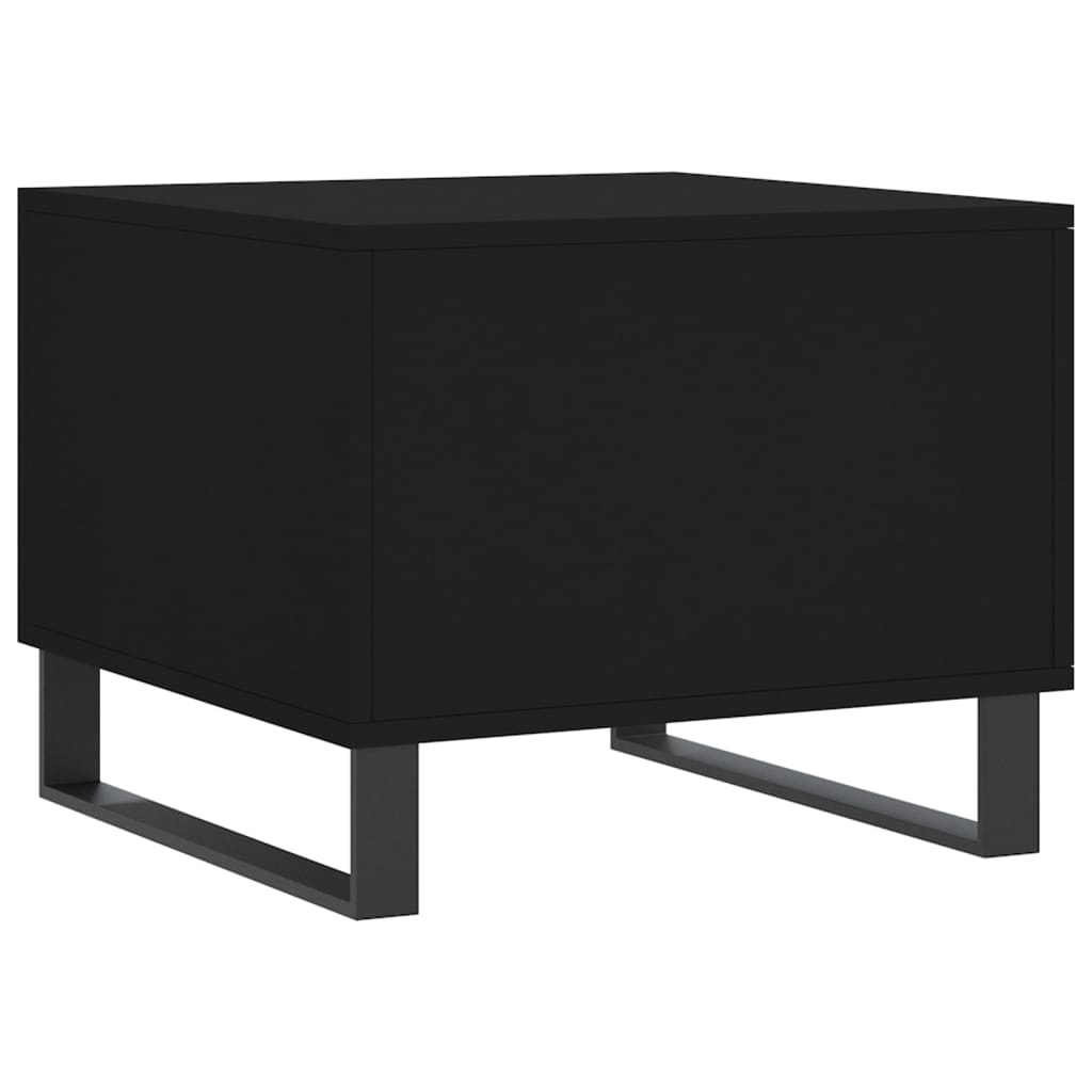 Salontafels 50X50X40 Cm Bewerkt Hout 2 Zwart