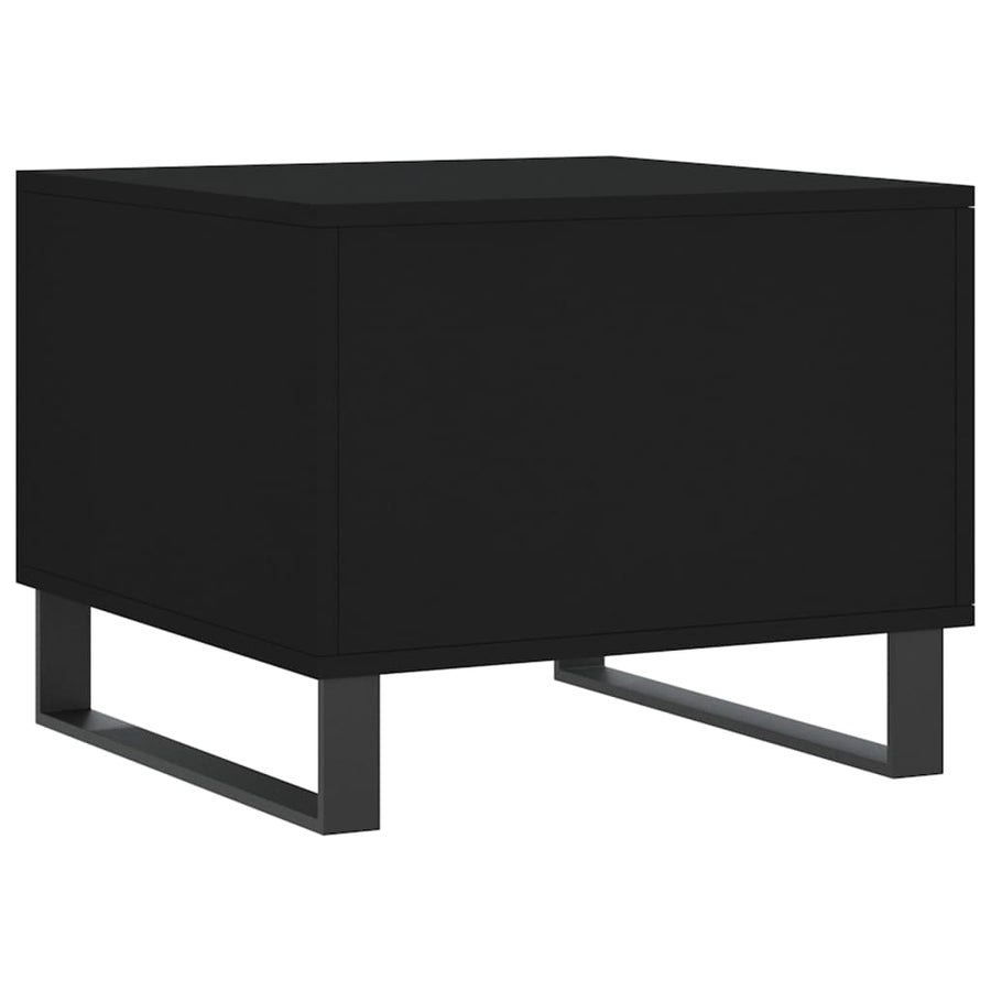 Salontafels 50X50X40 Cm Bewerkt Hout 2 Zwart