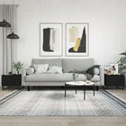 Coffee tables 2 pcs 50x50x40 cm treated wood black