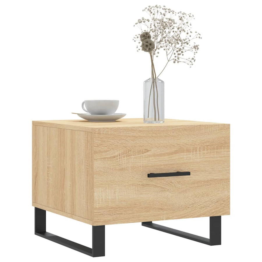 Salontafels 50X50X40 Cm Bewerkt Hout Kleurig 2 Sonoma eiken