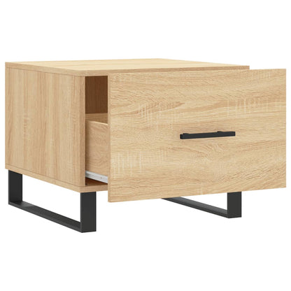 Salontafels 50X50X40 Cm Bewerkt Hout Kleurig 2 Sonoma eiken