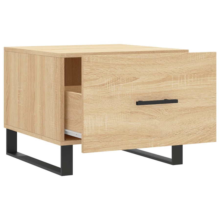 Salontafels 50X50X40 Cm Bewerkt Hout Kleurig 2 Sonoma eiken