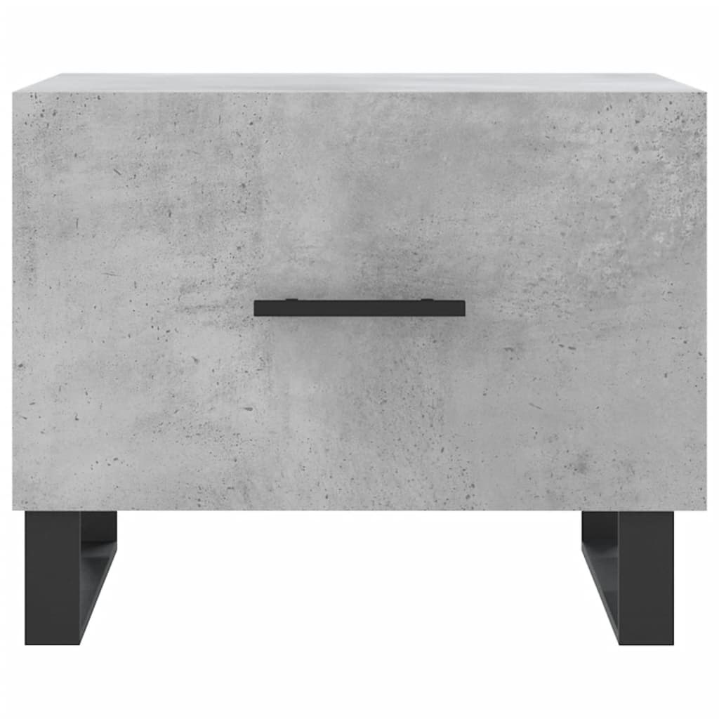Salontafels 50X50X40 Cm Bewerkt Hout 2 Betongrijs