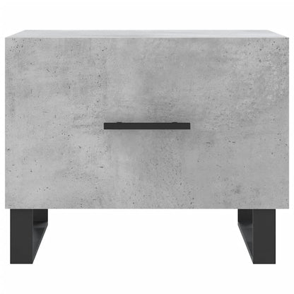 Salontafels 50X50X40 Cm Bewerkt Hout 2 Betongrijs