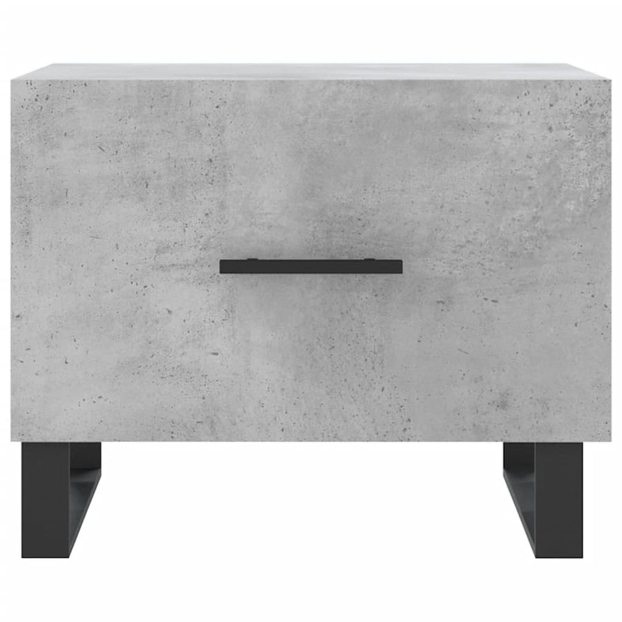 Salontafels 50X50X40 Cm Bewerkt Hout 2 Betongrijs