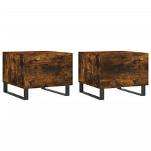 Salontafels 50X50X40 Cm Bewerkt Hout Kleurig 2 Gerookt eiken