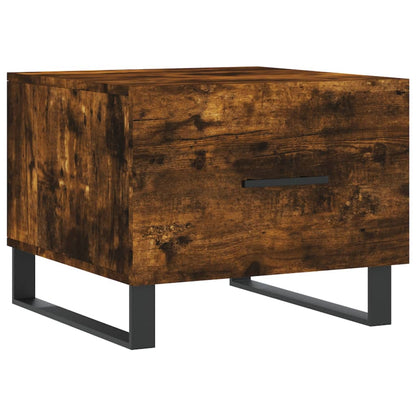 Salontafels 50X50X40 Cm Bewerkt Hout Kleurig 2 Gerookt eiken